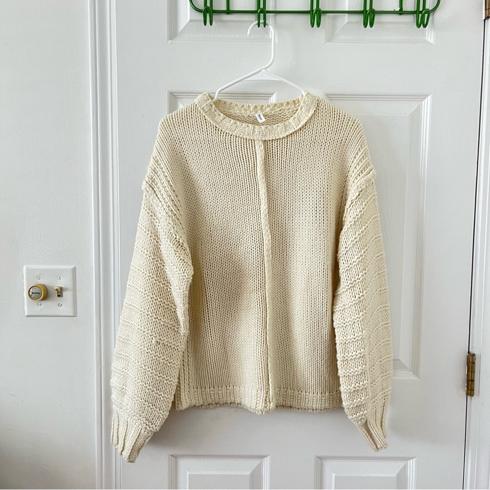 Cream Knit Sweater